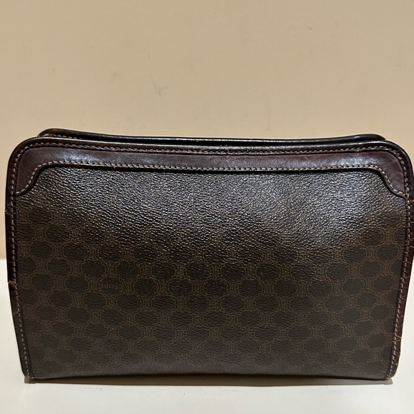 Vintage Celine mcadam Pvc Coated Clutch Handbag - Picture 3 of 11